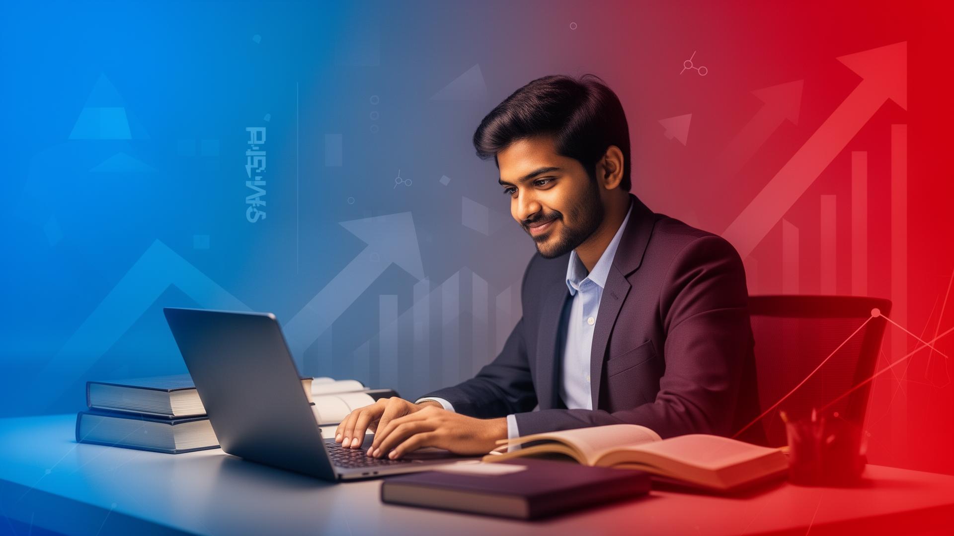Banker preparing for JAIIB CAIIB exams